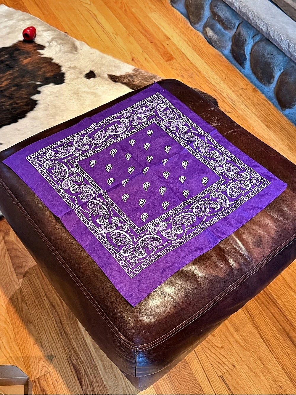 CP Inc Paisley Purple & White Bandana Decor pack of 12